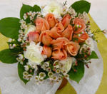 Wedding Bouquet of Ranunculus and Roses - CODE 7107